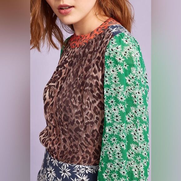 NWOT Rixo Penelope Midi Dress, Green - Picture 3 of 5